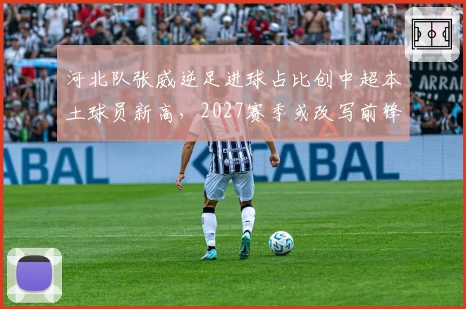 河北队张威逆足进球占比创中超本土球员新高，2027赛季或改写前锋技术统计标准