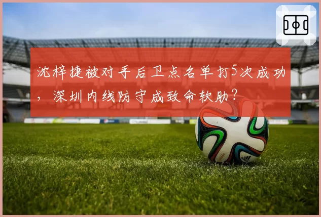 沈梓捷被对手后卫点名单打5次成功，深圳内线防守成致命软肋？